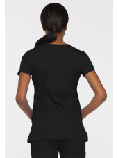 Blouse médicale Cache Coeur Femme, Dickies, collection "EDS signature" (85820), couleur noir vue dos