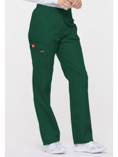 Pantalon médical Unisexe élastique, Dickies, Collection "EDS signature" (86106), couleur vert chirurgien, vue droit
