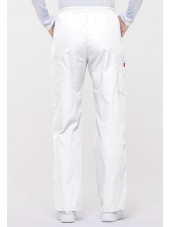 Pantalon médical Unisexe élastique, Dickies, Collection "EDS signature" (86106), couleur blanc, vue dos
