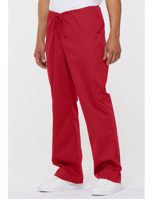 Pantalon médical Unisexe Cordon, Dickies, Collection "EDS signature"  (83006) rouge vue face