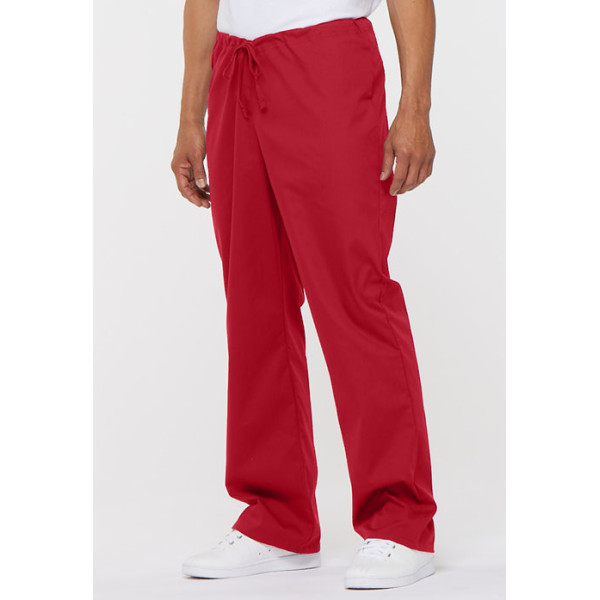 Pantalon médical Unisexe Cordon, Dickies, Collection "EDS signature"  (83006) rouge vue face