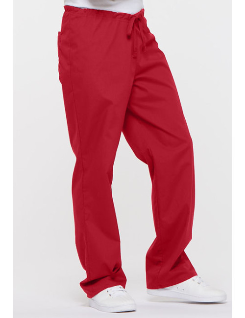Pantalon médical Unisexe Cordon, Dickies, Collection "EDS signature"  (83006) rouge vue droite