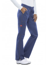 Pantalon médical Femme Cordon, Dickies, Collection "GenFlex" (DK100), couleur bleu ciel vue droit