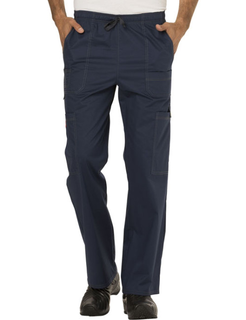 Pantalon Médical élastique et cordon Homme, Dickies, Collection "GenFlex" (81003) aubergine face