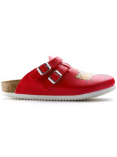 Sabots médicaux "Cat Red", Birkenstock (Kay) vue coté