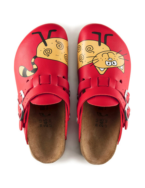 Sabots médicaux "Cat Red", Birkenstock (Kay) vue haut