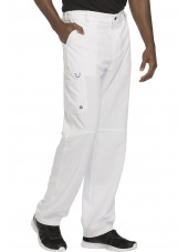 Pantalon à bouton homme, Cherokee, Collection "Infinity" (CK200A) blanc coté