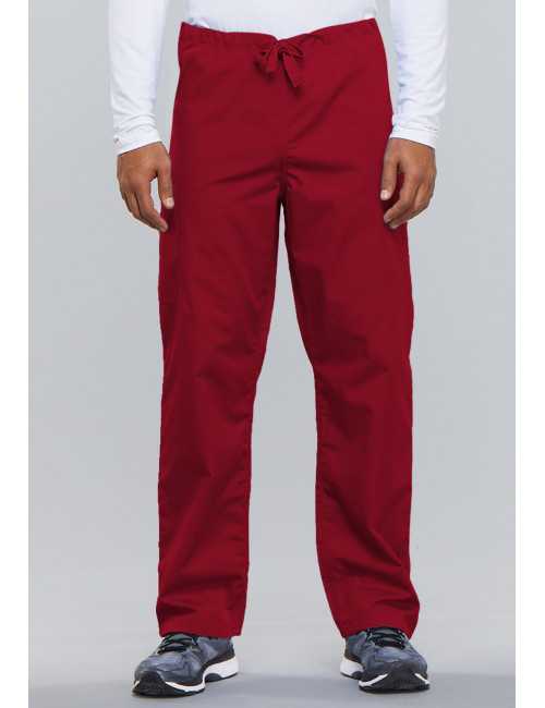 Pantalon médical cordon Unisexe, Cherokee Workwear Originals (4100) rouge face