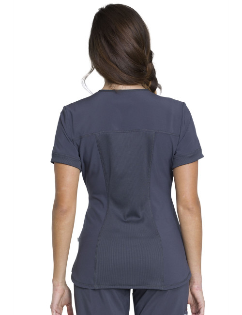 Blouse médicale femme Antibactérienne, Cherokee, Collection "Infinity" (CK810A) gris anthracite vue dos