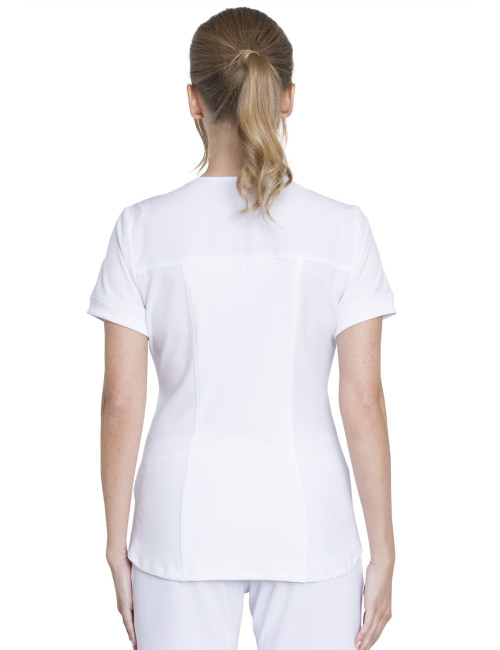 Blouse médicale femme Antibactérienne, Cherokee, Collection "Infinity" (CK810A) blanc dos