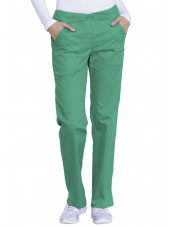 Pantalon médical, femme, Dickies, Collection "Genuine" (GD100) vert face