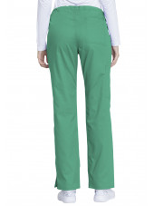 Pantalon médical, femme, Dickies, Collection "Genuine" (GD100) vert dos