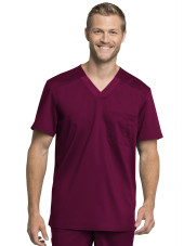 Tunique médicale homme, Cherokee "Revolution " (WW755AB) bordeaux face