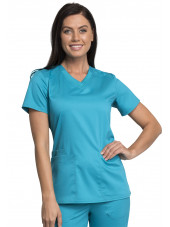 Blouse médicale homme, Cherokee "Revolution " (WW770AB) turquoise face