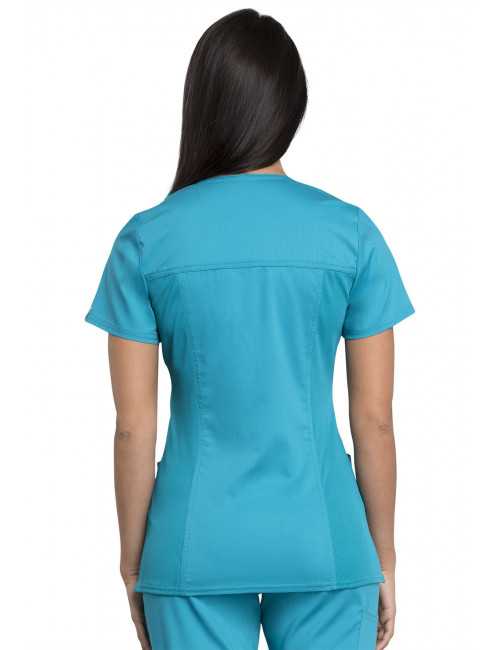 Blouse médicale homme, Cherokee "Revolution " (WW770AB) turquoise face