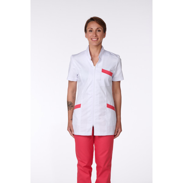 Blouse Médicale, Femme, Bicolore, Trendy, Camille Lavandie (2613)