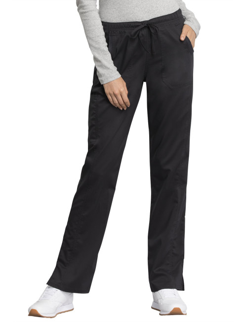 Pantalon médical femme, Cherokee "Revolution tech" (WW235AB) noir face