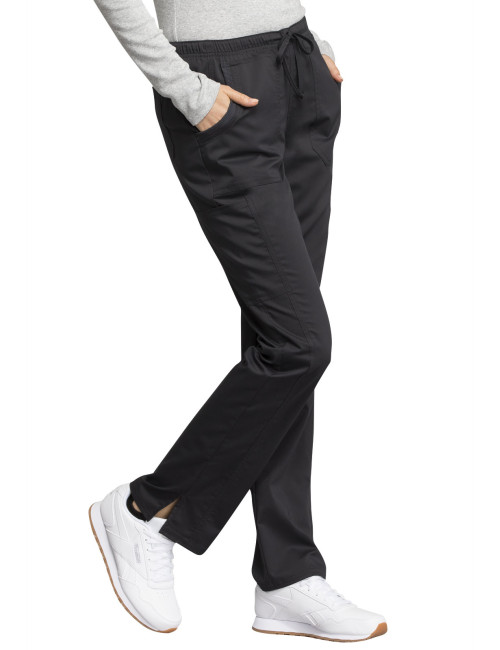 Pantalon médical femme, Cherokee "Revolution tech" (WW235AB) noir gauche