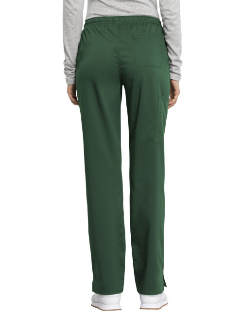 Pantalon médical femme, Cherokee "Revolution tech" (WW235AB) vert dos