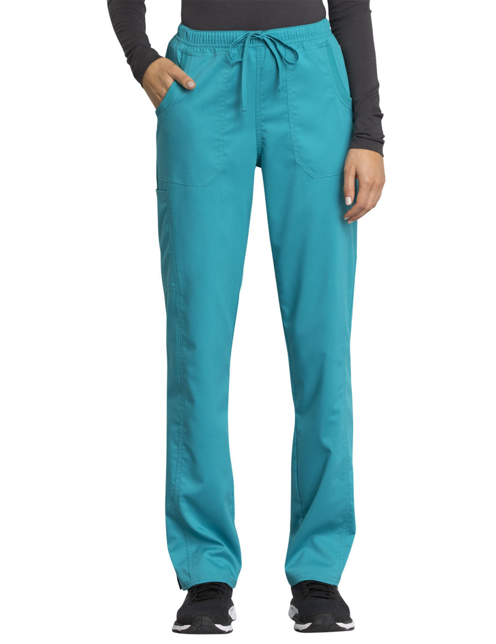 Pantalon médical femme, Cherokee "Revolution tech" (WW235AB) teal blue coté