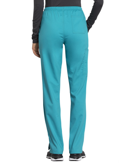 Pantalon médical femme, Cherokee "Revolution tech" (WW235AB) teal blue coté