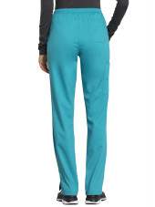 Pantalon médical femme, Cherokee "Revolution tech" (WW235AB) teal blue dos