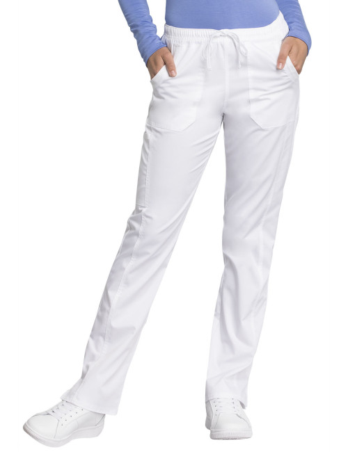 Pantalon médical femme, Cherokee "Revolution tech" (WW235AB) blanc face