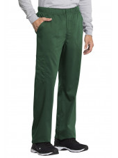 Pantalon médical homme, Cherokee "Revolution tech" (WW250AB) vert coté