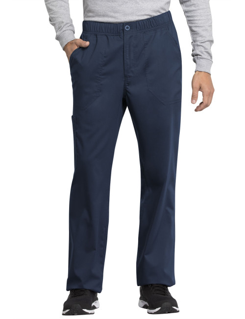 Pantalon médical homme, Cherokee "Revolution tech" (WW250AB) bleu marine face