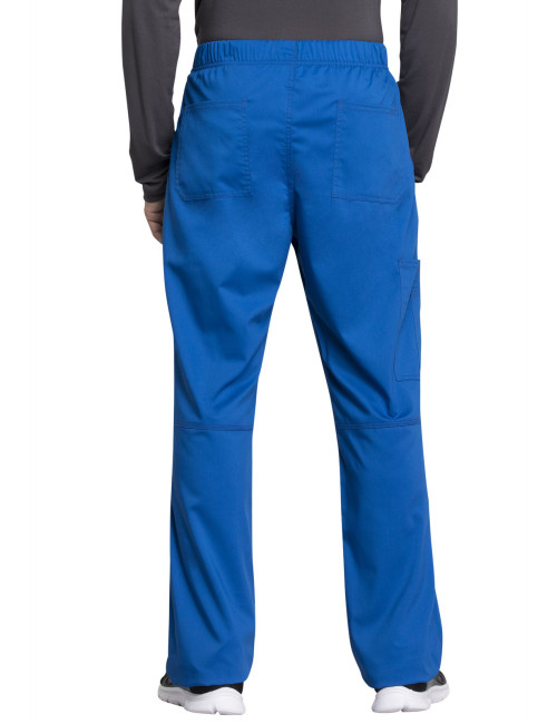 Pantalon médical homme, Cherokee "Revolution tech" (WW250AB) bleu royal dos