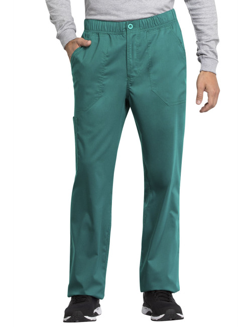 Pantalon médical homme, Cherokee "Revolution tech" (WW250AB) teal blue face