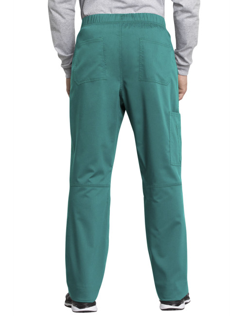 Pantalon médical homme, Cherokee "Revolution tech" (WW250AB) teal blue dos