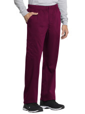 Pantalon médical homme, Cherokee "Revolution tech" (WW250AB) bordeaux gauche