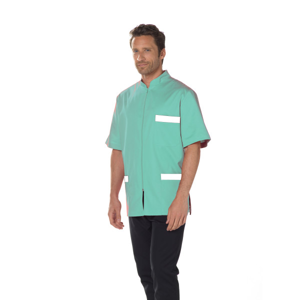 Blouse Médicale, Homme, Bicolore, Trendy, Camille Lavandie (047) 