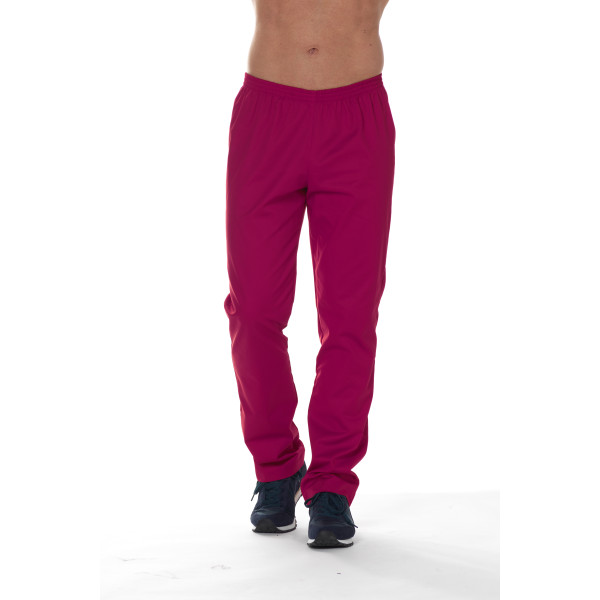 Pantalon Médical Unisexe Sweety, couleur Rouge Syrah, vue de face, Camille Lavandie (078)