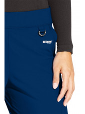 Pantalon médical femme, couleur bleu marine vue détail, collection "Grey's Anatomy Edge" (GEP005-)