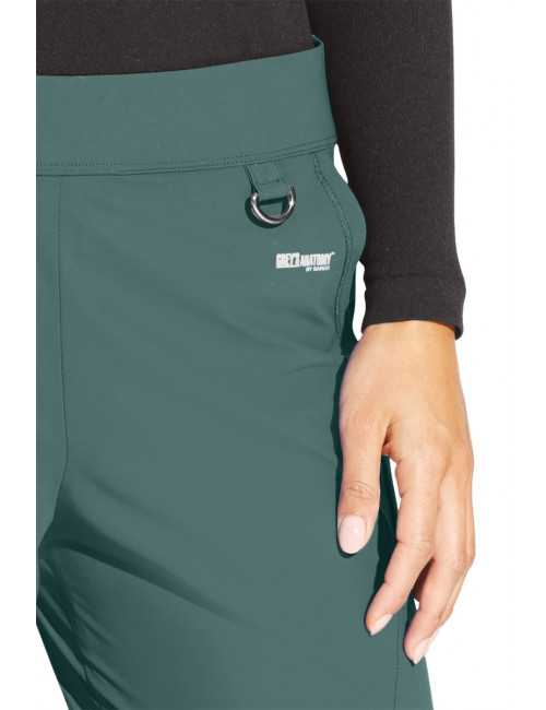 Pantalon médical femme, couleur vert olive vue détail, collection "Grey's Anatomy Edge" (GEP005-)