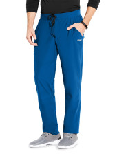 Pantalon médical homme, couleur bleu royal vue de face, collection "Grey's Anatomy Edge" (GEP002-)
