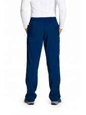 Pantalon médical homme, couleur bleu marine vue de dos, collection "Grey's Anatomy Stretch" (GRSP507-)