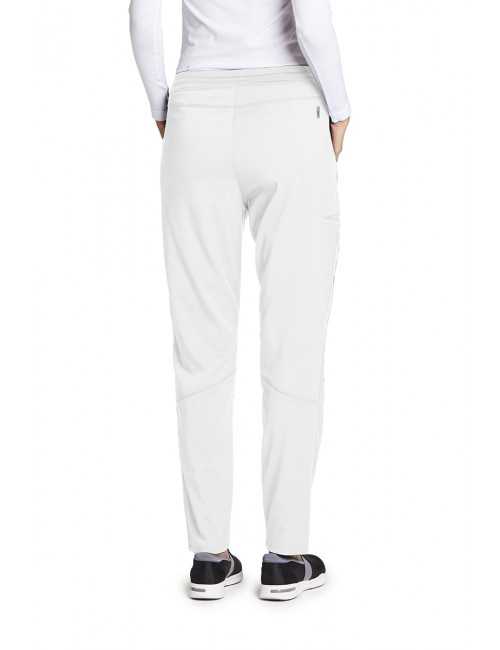 Pantalon médical femme, couleur blanc vue de dos, collection "Grey's Anatomy Stretch" (GVSP509-)