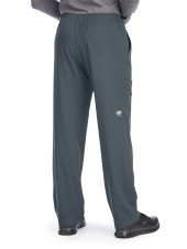 Pantalon médical homme, couleur gris anthracite vue de dos, collection "Skechers" (SK0215-)