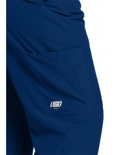 Pantalon médical homme, couleur bleu marine vue de détail, collection "Skechers" (SK0215-)