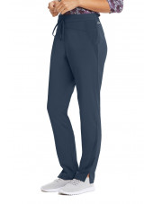 Pantalon médical femme, couleur gris anthracite vue de côté, collection "Barco One Wellness" (BWP506-)