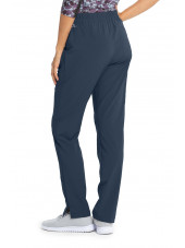 Pantalon médical femme, couleur gris anthracite vue de dos, collection "Barco One Wellness" (BWP506-)
