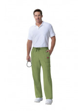 Pantalon Médical élastique et cordon Homme, Dickies, Collection "GenFlex" (81003) vert clair ensemble
