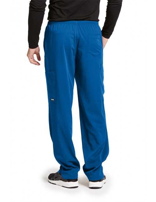 Pantalon médical homme, couleur bleu royal vue de face, collection "Grey's Anatomy Impact", Barco (0219-)