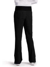 Pantalon médical femme, couleur noir vue de dos, Barco One (5206)
