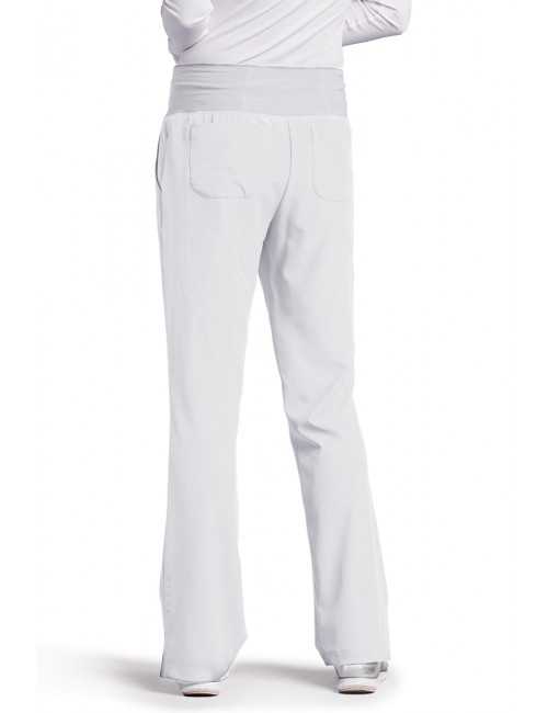 Pantalon médical femme, couleur blanc vue de dos, Barco One (5206)