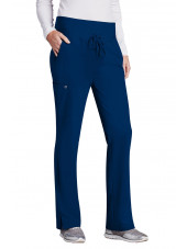 Pantalon médical femme, couleur bleu marine vue de face, Barco One (5206)