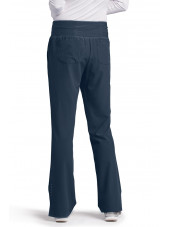 Pantalon médical femme, couleur gris anthracite vue de dos, Barco One (5206)